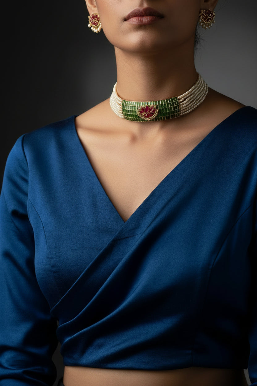 The Lotus Mosaic Choker Ensemble