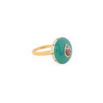 Load image into Gallery viewer, PARAKEET RING - JUNGLE GREEN &amp; LAVENDER
