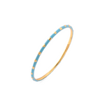 Load image into Gallery viewer, HEART ENAMEL BANGLE - TURQUOISE
