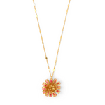 Load image into Gallery viewer, DAISY NECK CHAIN - PINK AND IVORY
