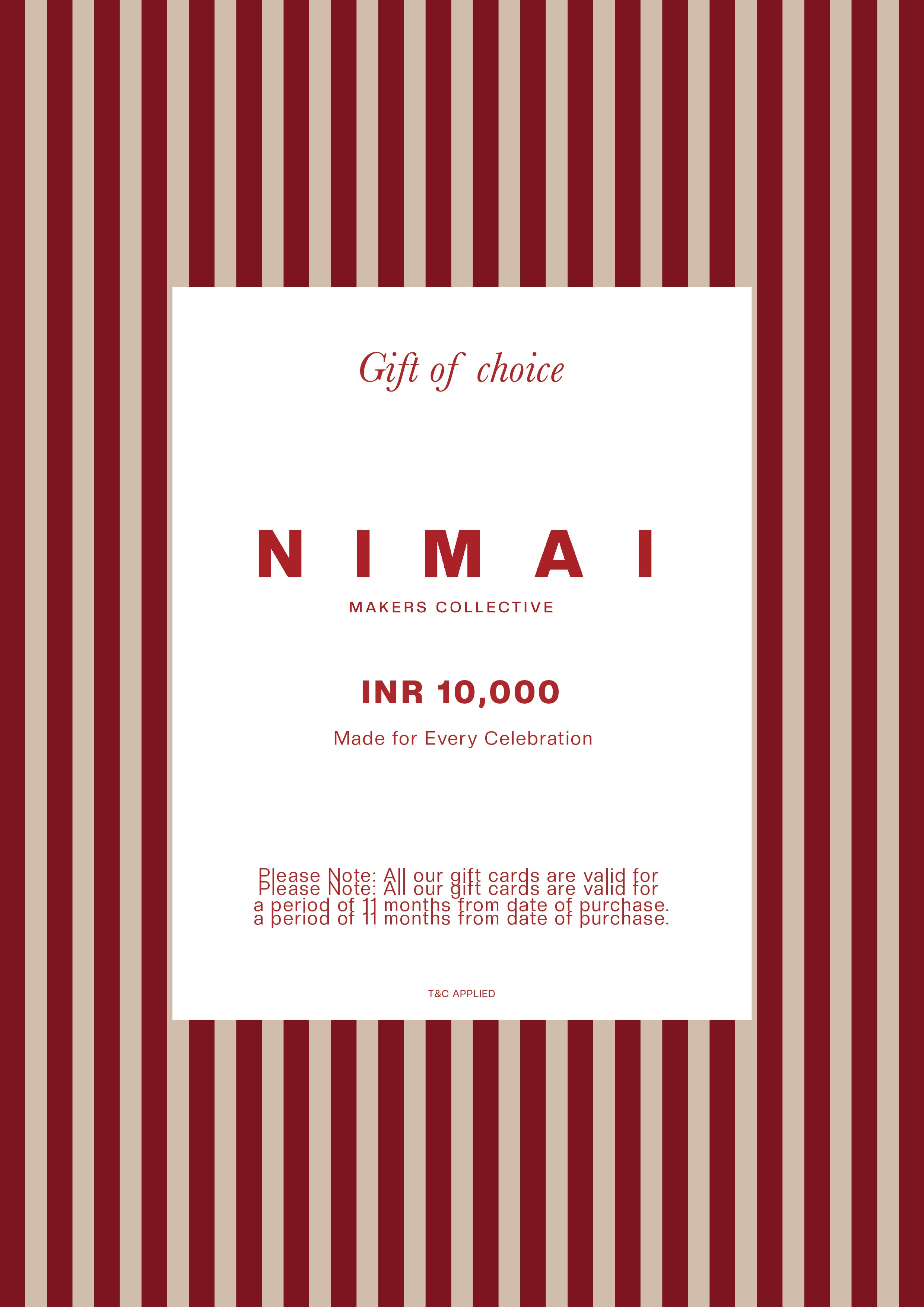 ₹10,000 Gift Voucher