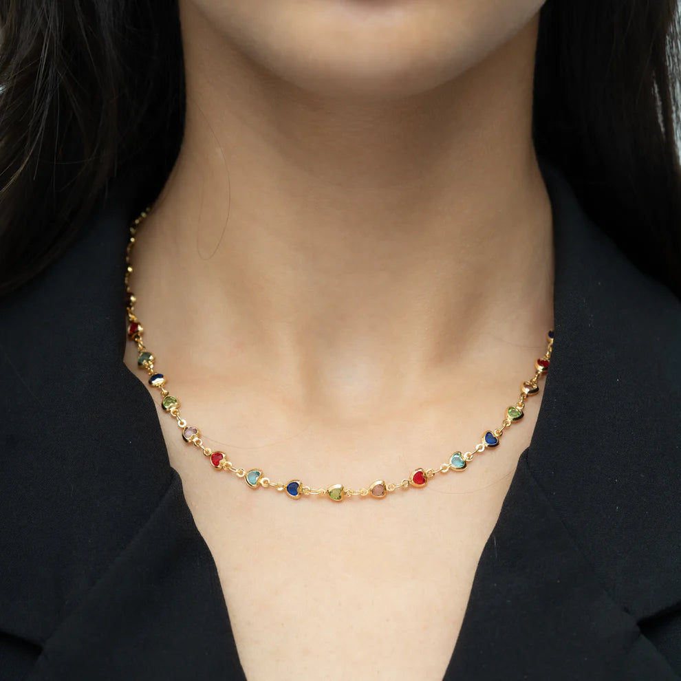 heart float necklace mini