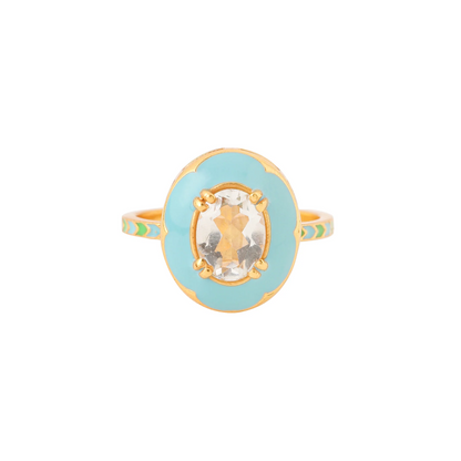 FERRO OVAL RING - MARINE BLUE