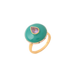 Load image into Gallery viewer, PARAKEET RING - JUNGLE GREEN &amp; LAVENDER
