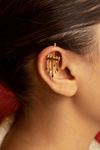 Kuhu Bugadi Earrings (Pierced) 18k Gold Plated