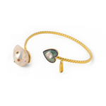 Load image into Gallery viewer, DIL POLKI AND BAROQUE PEARL CUFF
