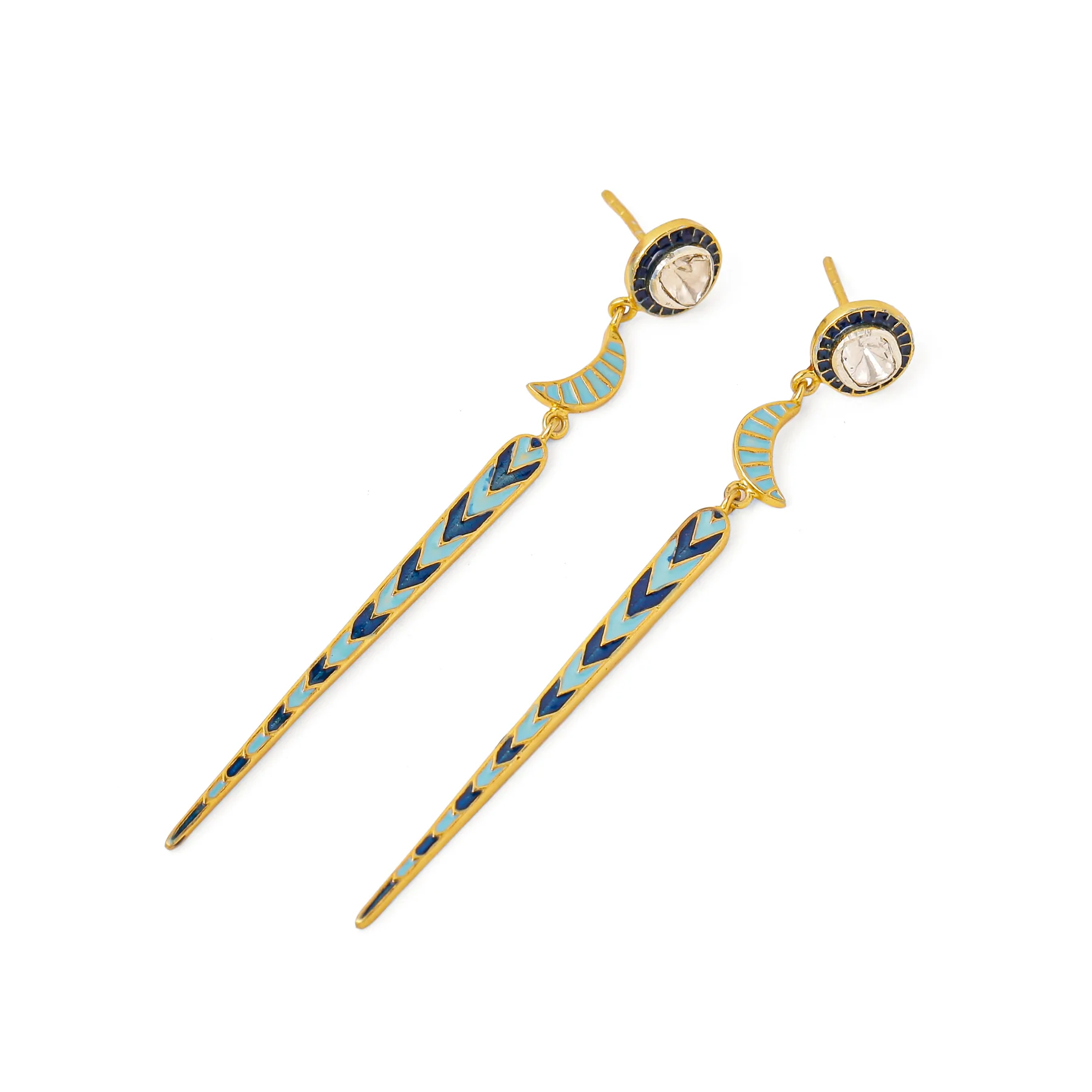 TILA CHAND LINEAR EARRINGS