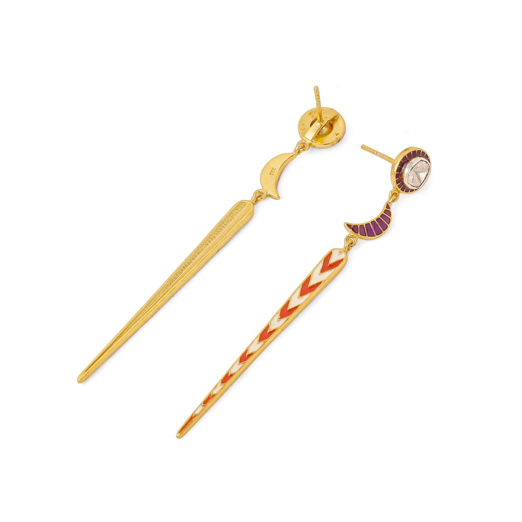 TILA CHAND LINEAR EARRINGS