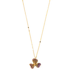 Load image into Gallery viewer, TINY FIORE NECKCHAIN - AMETHYST AND SMOKY
