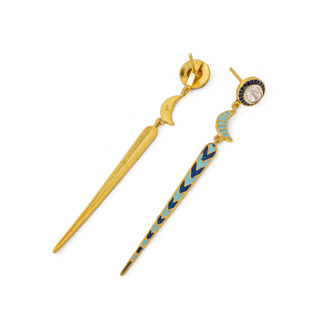 TILA CHAND LINEAR EARRINGS