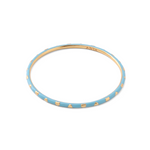 Load image into Gallery viewer, HEART ENAMEL BANGLE - TURQUOISE
