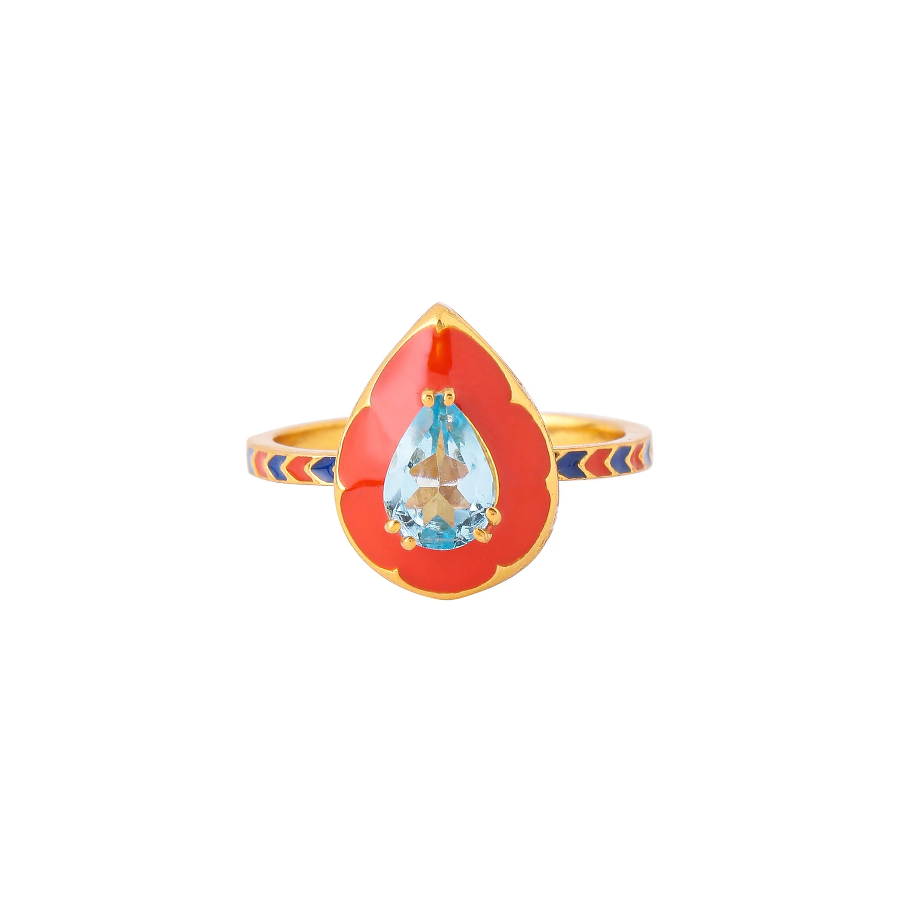 FARRA RING - BLUE TOPAZ