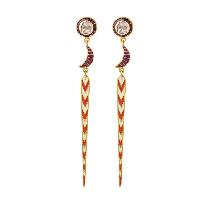 TILA CHAND LINEAR EARRINGS