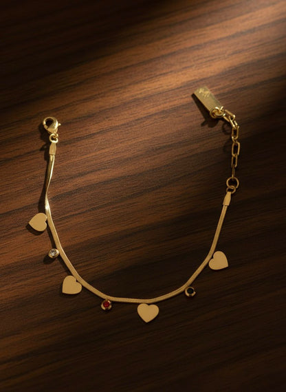 Heart Snake Bracelet