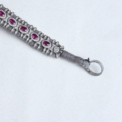 thread zircon bracelet