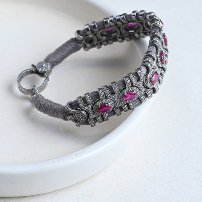 thread zircon bracelet