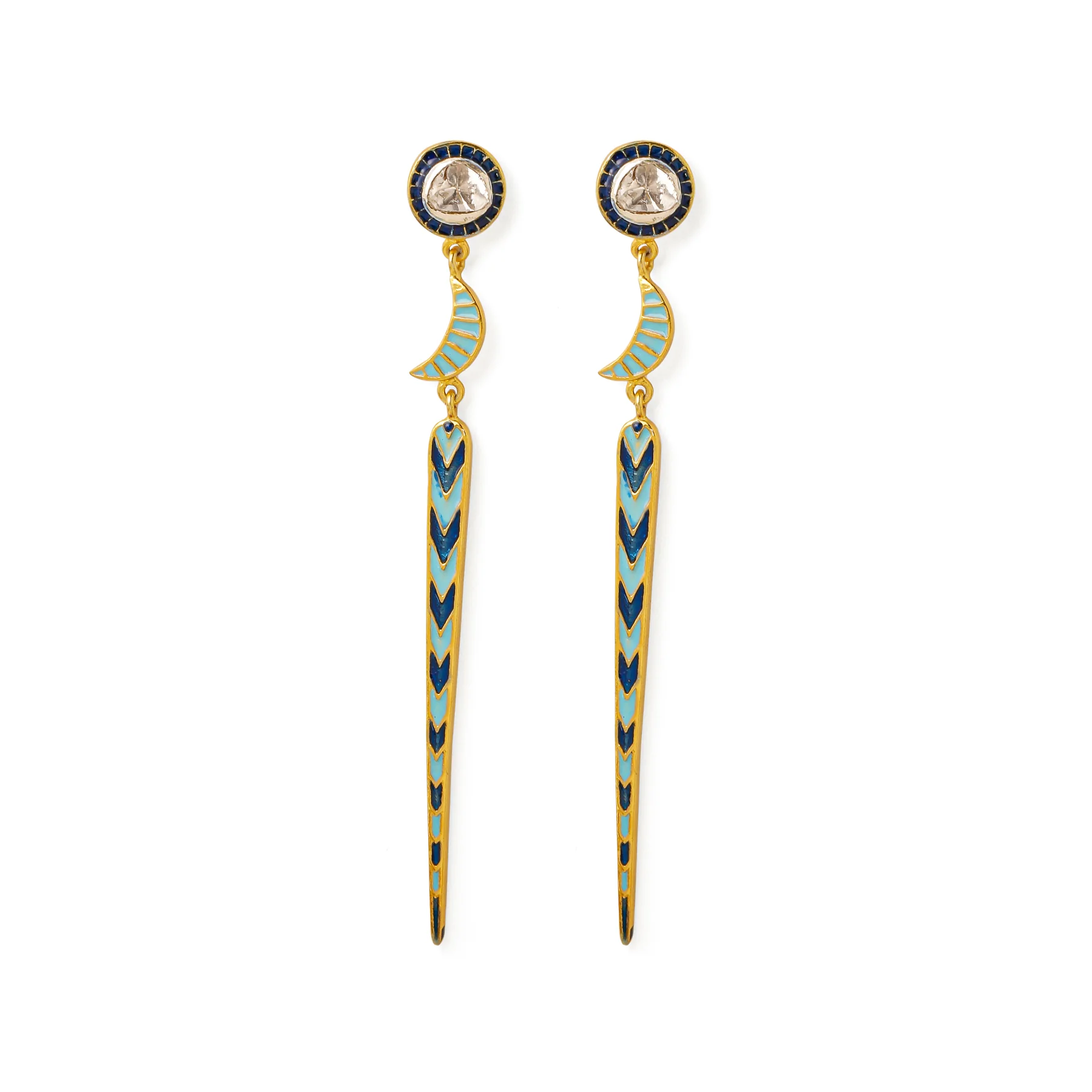 TILA CHAND LINEAR EARRINGS
