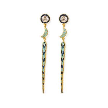 TILA CHAND LINEAR EARRINGS