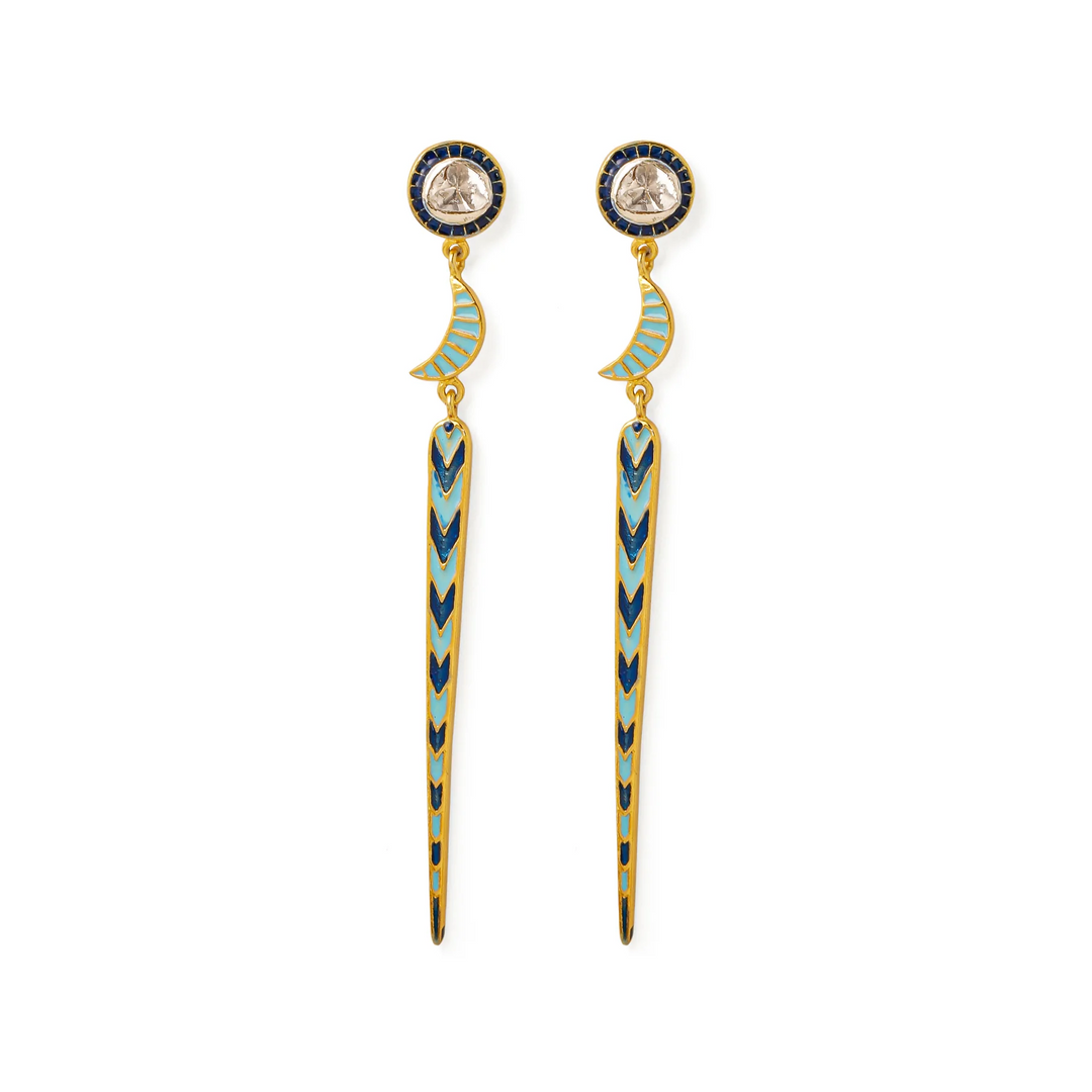 TILA CHAND LINEAR EARRINGS