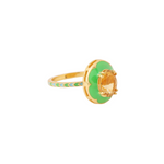 Load image into Gallery viewer, FERRO OVAL RING - LAWN GREEN
