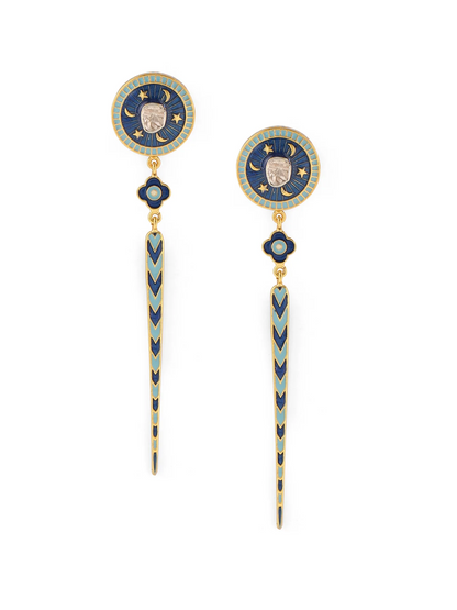 CHAND SITARA TILA POLKI EARRINGS