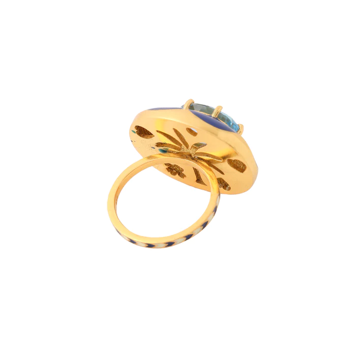 LA PALA RING - BERRY BLUE