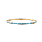 Load image into Gallery viewer, HEART ENAMEL BANGLE - TURQUOISE
