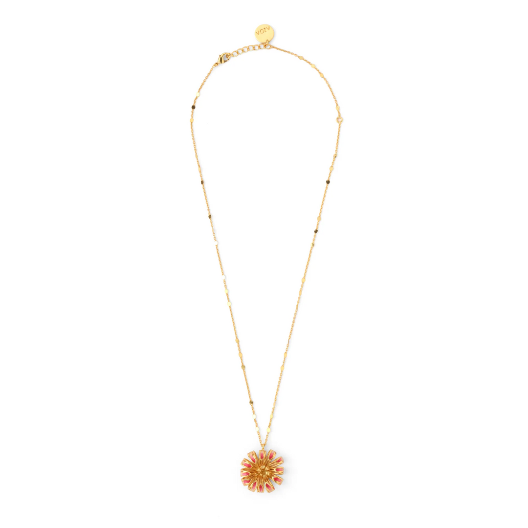 DAISY NECK CHAIN - PINK AND IVORY