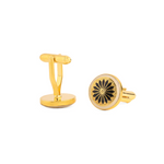 Load image into Gallery viewer, THE KUTCH CUFFLINKS - BLACK AND IVORY
