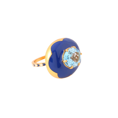 LA PALA RING - BERRY BLUE