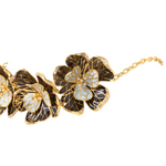 Load image into Gallery viewer, FIORE FLORAL CHOKER - POWDER BLUE AND SMOKY
