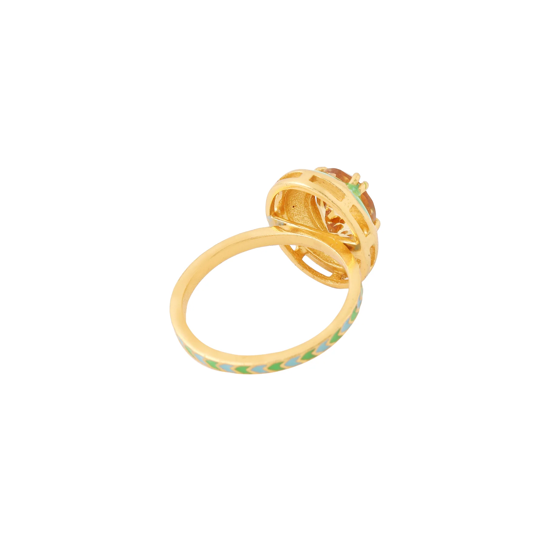 FERRO OVAL RING - LAWN GREEN