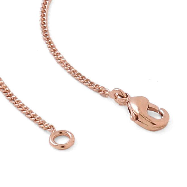 EVIL EYE NECK CHAIN - ROSE GOLD