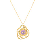 Load image into Gallery viewer, EVIL EYE NECK CHAIN - LAVENDER
