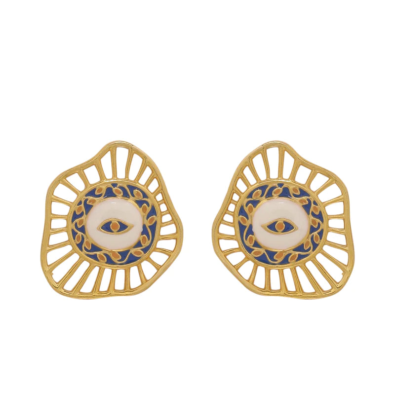 EVIL EYE EAR STUDS