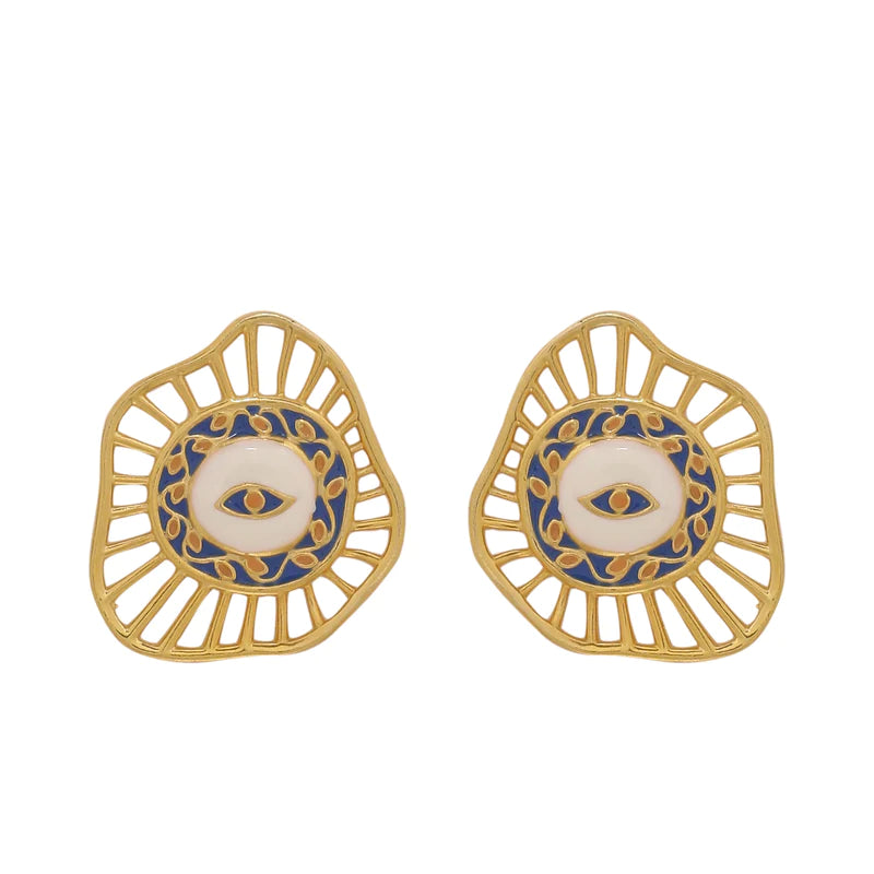 EVIL EYE EAR STUDS