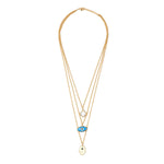 Load image into Gallery viewer, MULTI LAYER NECKCHAIN / HAMSA, CLOVER, EVIL EYE
