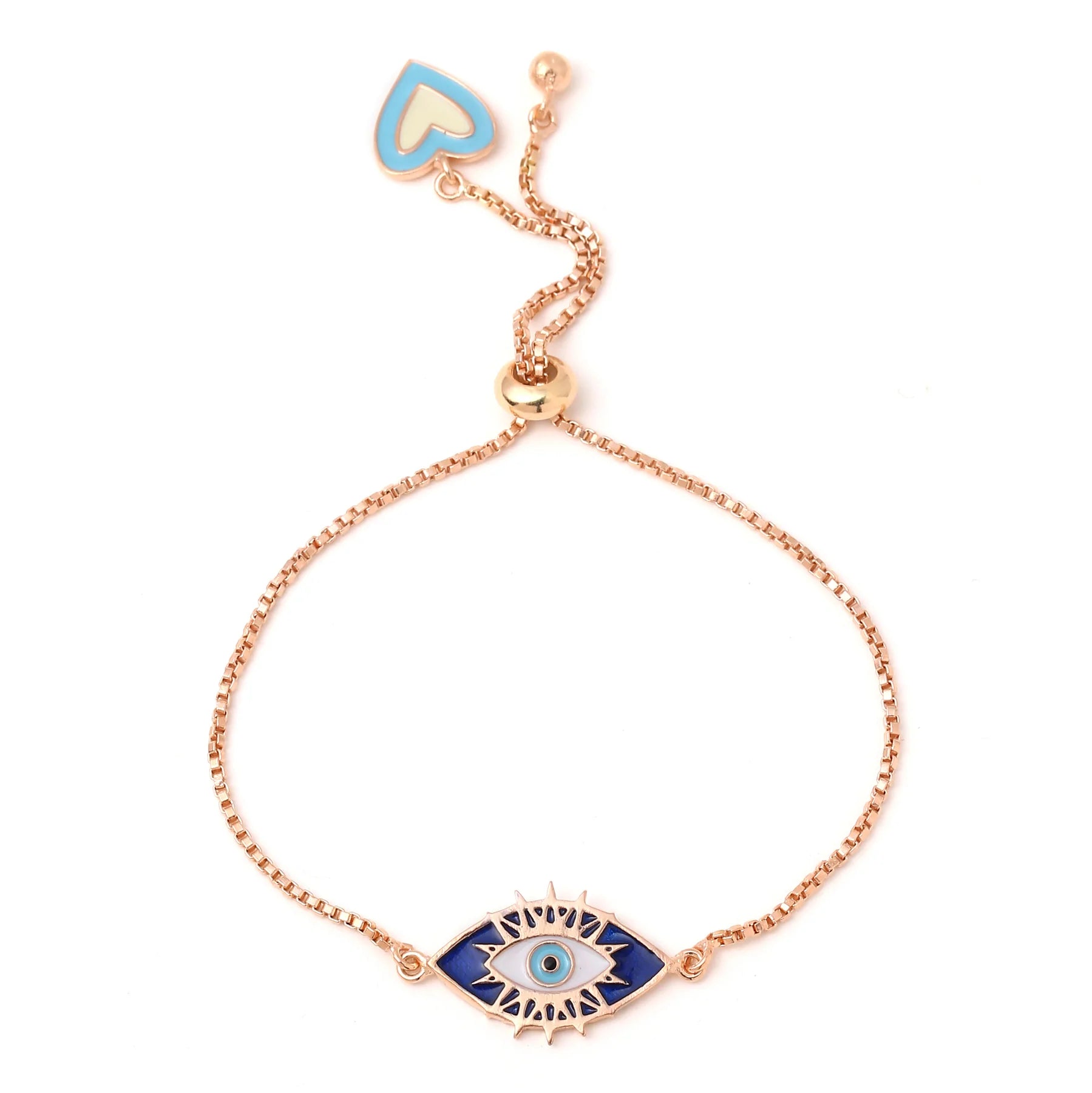 DRAWSTRING EVIL EYE BRACELET
