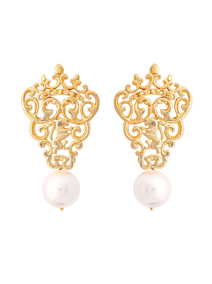 MARGUERITE PEARL EARRINGS