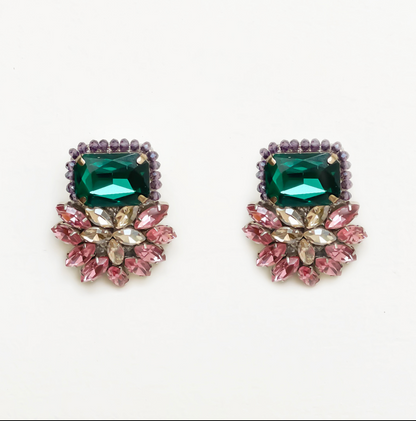 CLAIRE BUTTON EARRINGS